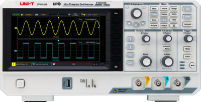 Osciloskop Uni-T UPO1202, 200MHz, 1GS/s, 2 kanale, gri