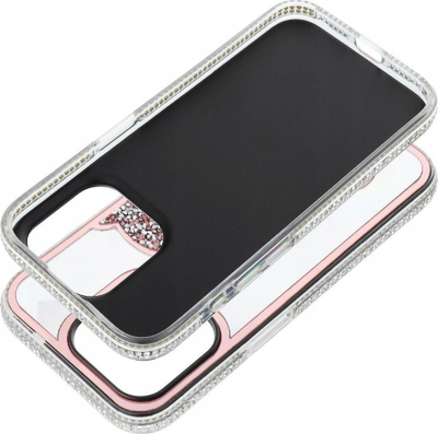 Futera Teddy Bear për iPhone 13, PU TPU, rozë