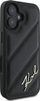 Maskë telefoni Karl Lagerfeld KLHCP16SPQDSMGK, për iPhone 16 6.1", hardcase quilted, e zezë