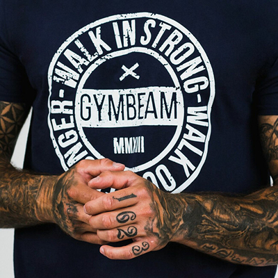 Maicë sportive për meshkuj GymBeam Walk in Strong, e kaltër