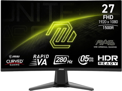 Monitor gaming MSI MAG 276CXF, 27", 280Hz, Full HD, i zi