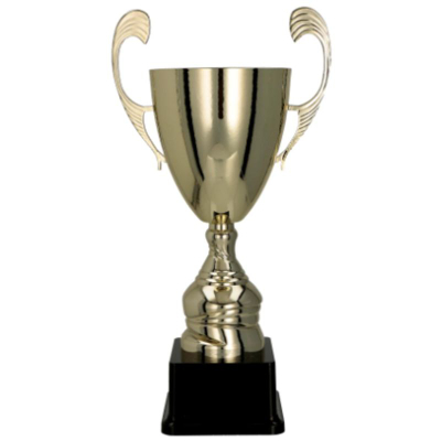 Kupë trofe Tryumf Golden 4104F, metal, 35cm, ngjyrë ari