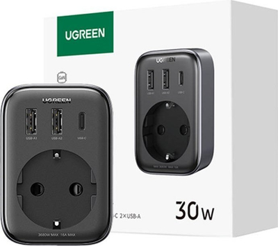 Zgjatues prizash Ugreen 90613, 30W, kabllo EU, i bardhë
