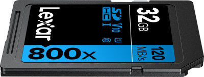 Kart shmemorie Lexar High Performance 800x SDHC UHS I, 32GB, 120MB/s, e zezë