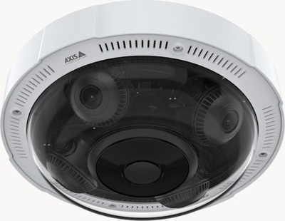Kamerë sigurie IP Axis P3738 PLE Dome, 4K, IR 360°, e bardhë