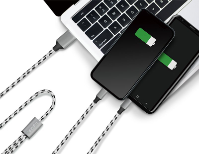 Kabllo USB LogiLink CU0202, USB A me USB C edhe Micro USB, 1.2m, gri