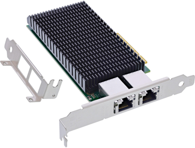Kartë rrjeti InLine Dual 10-Gigabit, 2x RJ45 10Gb/s, PCIe x8