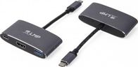 Përshtatës LMP USB C - HDMI, USB 3.0, i hirtë