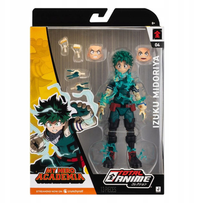 Figura aksion Jazwares Total Anime Izuku Midoriya, 6.5", My Hero Academia, shumëngjyrëshe