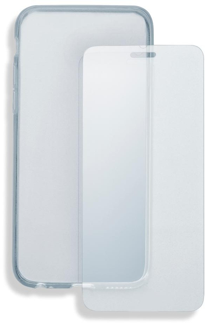 Заштитен сет 4smarts 360 Protection за Huawei Y6 2017 Y5 2017, фолија за екран, транспарентен