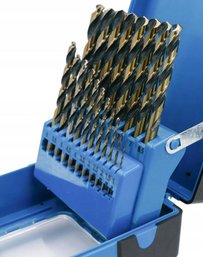 Set shpuese metali Schmith HSS PRO, 19 copë, diametër 1-10mm, blu