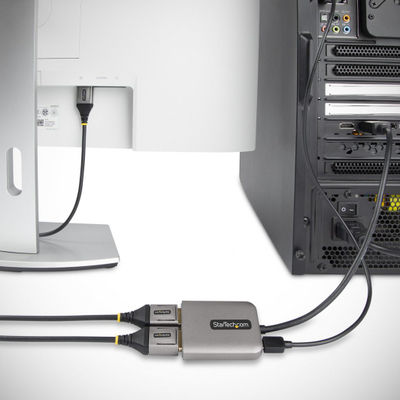 Adapter video StarTech 2 porta DisplayPort MST, Dual 4K 60Hz, kabllo 30cm, i zi