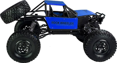 Makinë lodër Monster Truck Leantoys Rock Wheeler, me telekomandë, shkallë 1:8, blu