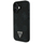 Футрола Guess Grained Hot Stamp Peony, MagSafe, за iPhone 16 6.1", црна