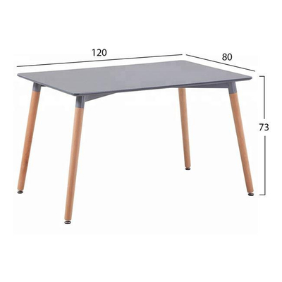 Tavolinë Minimal HM008.10 120×80×73 cm, gri
