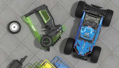 Makinë me telekomandë Amewi CoolRC DIY Blazer Buggy, 1:18, 2WD, shumëngjyrëshe