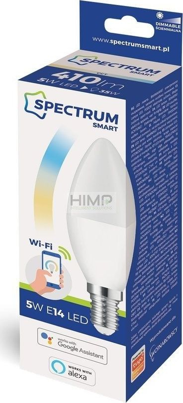 Llambë inteligjente LED SpectrumSMART Bulb, 5W, E14, CCT DIM, e bardhë