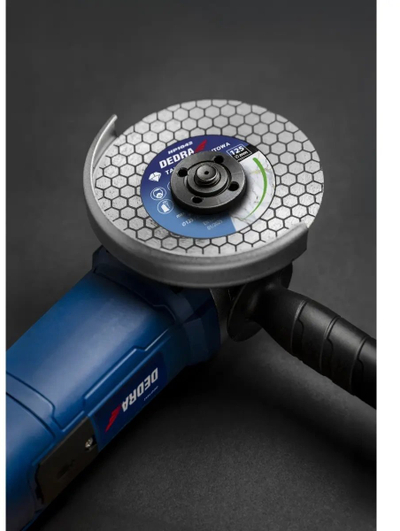 Disk diamanti prerës Dedra H1042, 125mm, për prerje të lagësht dhe të thatë, gri