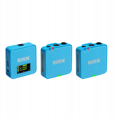 Sistem mikrofoni wireless Rode Wireless GO Gen 3, 32 bit, 2.4 GHz, blu