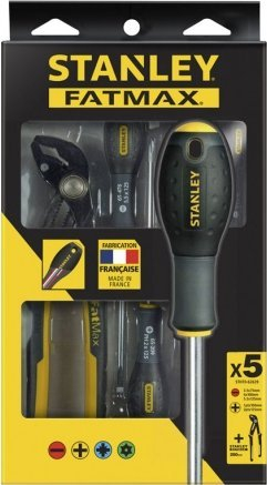 Set veglash Stanley FatMax FMHT0-62639, pincë slip joint, kaçavida për vidhosje, zi verdhë