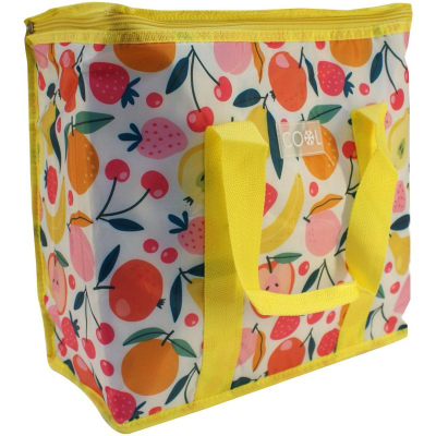Qese termike Thermal Bag Fruit, 16L, me izolim termik, e verdhë