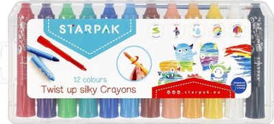 Pastelë vaji twistable Starpak, set 12 ngjyra