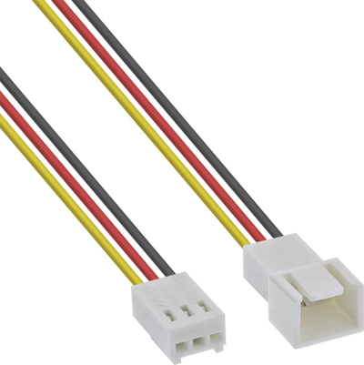 Kabllo zgjatues për ventilator InLine, 3 pin Molex, 2m, e bardhë