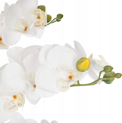 Bimë artificiale Atmosphera ORCHIDEE, 65 cm, vazo e bardhë