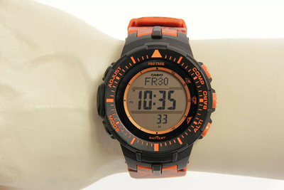 Orë për meshkuj Casio ProTrek, e portokalltë