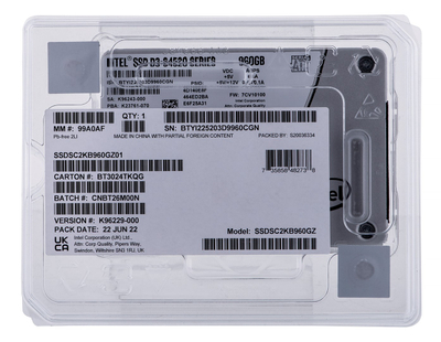 SSD диск Intel D3-S4520, 960GB, 2.5\" SATA