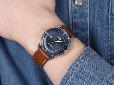 Orë dore Zeppelin Atlantic Quartz GMT 8442-3