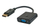 Adapter video Savio CL-90, DisplayPort në VGA, 0.2m, i zi
