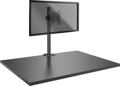 Mbajtëse monitori Lindy Single Display Short Bracket, 17\"-28\", me kllapë tavoline, e zezë