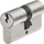 Cilindër dere ABUS E60NP, Euro i dyanshëm, 30mm 35mm, nikel perlë