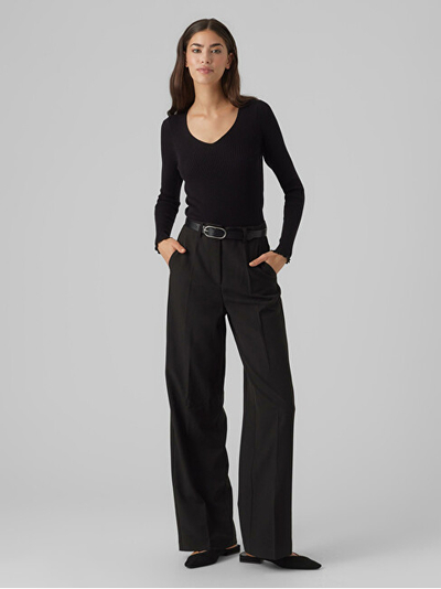 Triko Vero Moda VMEVIE 10291652 Black