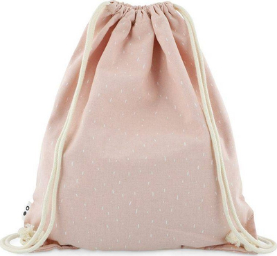 Спортска торба Trixie Gym Bag Mrs. Rabbit, со врвка, за деца, розова