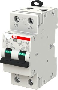 Ndarës diferencal ABB DS202CR B16 A30, 230V, 16A, i bardhë