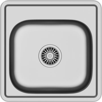 Lavaman Quadron JOE 110 SteelQ, 48 × 48 cm, 1 komorë 40 × 34,7 cm, 16 cm thellësi