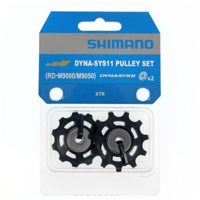 Rrota udhëzuese kambio Shimano XTR RD-M9000, Dyna-Sys11, set 2 copë, e zezë