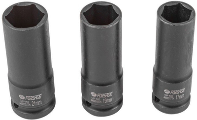 Set çelësa goditës Impact Sockets, 17mm 19mm 21mm, lidhje 1/2", çelik krom vanadium