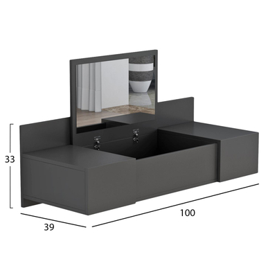 Tavolinë grimi në mur Linde 100x39x33Hcm (HM8960.12)