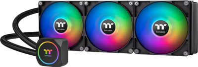 Ftohës liquid për procesor Thermaltake TH420 ARGB Sync, 420 mm, 3x 140 mm ARGB, i zi