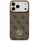 Këllëf telefoni Guess 4G Rhinestone Logo Big Strap për iPhone 17 Pro Max, MagSafe, kafe