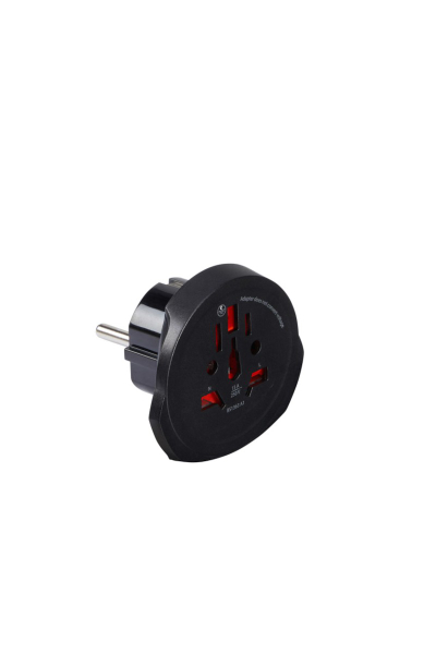 Adaptor Elektrik Për Priza Samsonite Global Ta Me Usb Ngjyrë E Zezë
