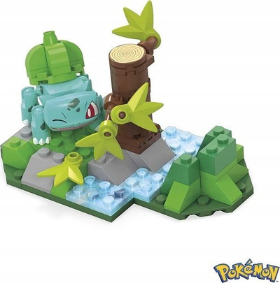 Set ndërtimi MEGA Pokémon Bulbasaur Forest Fun, 82 copa, lojë me ndërtim, shumëngjyrësh