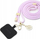 Varëse universale për telefon Guess CBDY Cord Nylon 4G Metal Charm, najlon, ari