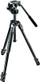 Trefkëmbësh Manfrotto 290 Xtra Alu, 3 seksione, kokë fluid 128RC, i zi
