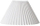 Abazhur Nielsen Light Emma Hacienda Pleated, H19 cm, e bardhë