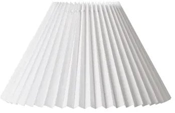 Abazhur Nielsen Light Emma Hacienda Pleated, H19 cm, e bardhë