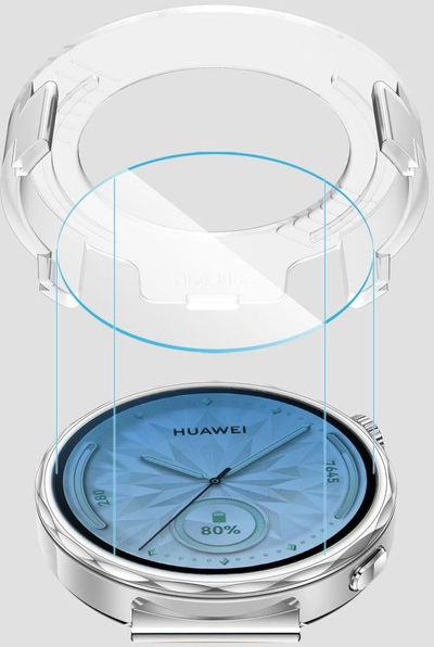 Xham mbrojtës Tech-Protect Easy Set+, Huawei Watch GT 5 41mm, set 2 copë, transparent